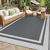 HappyTrends Outdoor Rug Reversible Portable Plastic Straw Camping Rugs for Outside RV,Large Waterproof Outdoor Area Rugs for 