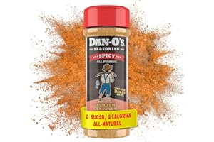 Dan-O's Spicy Seasoning - Great on Chicken, Meats, Veggies - All-Purpose, All-natural, Sugar Free, Zero Calorie, Savory Seasoning for Cooking Anything, Marinade, Rub, Gumbo - X-Small bottle (2.5 oz)