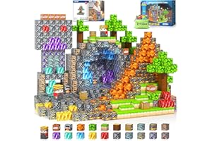 Gooidea Magnetic Blocks -150 Magnetic Building Blocks STEM Toy, Stacking Mine Magnet World Craft Cubes for Kids, Game Gift for Boys Girls Age 3-5 5-7 4-8 8-12