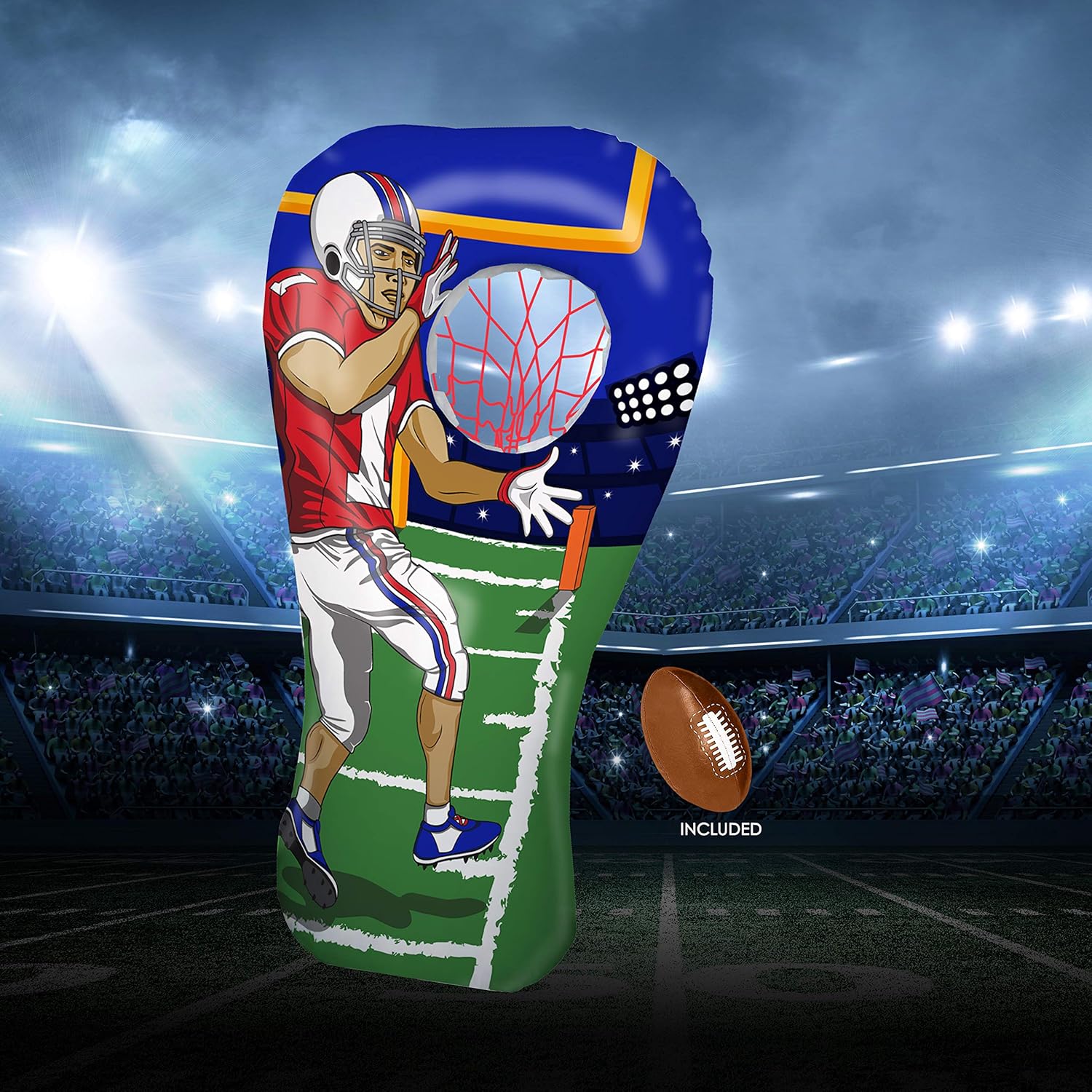 Inflatable Football Toss Target Party Game, Sports Toys Gear and Gifts for Kids Boys Girls and Family: Toys & Games