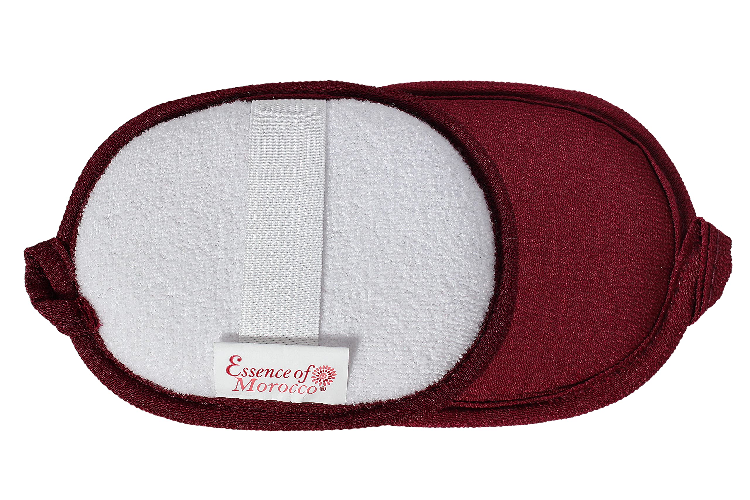 Moroccan Exfoliating Kessa Facial Pad for Deep Cleansing and Make Up Removal Reusable Reversible Dual Use as a Cleanser and Exfoliator for Face and Neck (Single Pack)