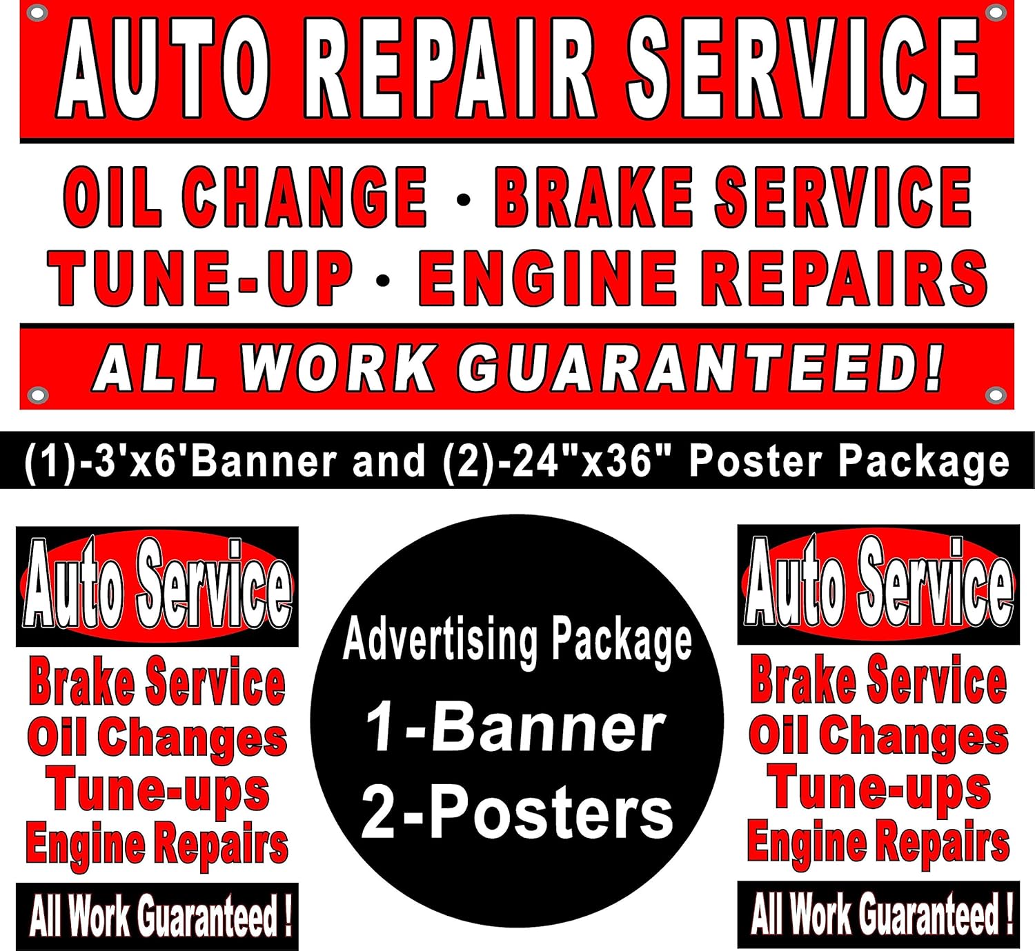 Amazon.com: Auto Repair Service Advertising Sign Package (2) Poster ... - 91bigBJaATL. SL1500 Amazon.com: Auto Repair Service Advertising Sign Package (2) Poster ... - 91bigBJaATL. SL1500