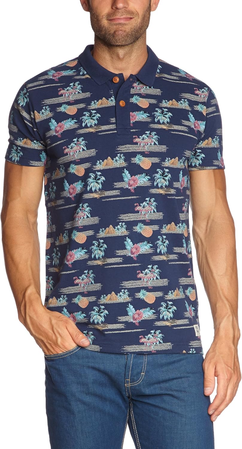 Jack and Jones Straight Polo Men's TShirt Dark Blue Medium Amazon.co