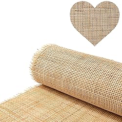MINHKUST 16" Width Natural Square Rattan Cane