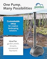 Pontec PondoVario 750 Pond Fountain Pump 720 LPH 4 Nozzles Filter 9W Black view 4