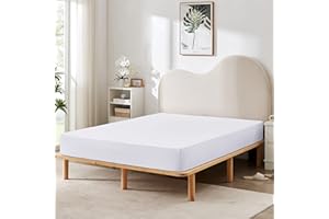 HBHLFZ Full Fitted Sheet Only, Soft Breathable Bottom Sheet - 54"x75" Deep Pockets Full Size Fitted Sheet - All Around Stretch Fit, Wrinkle Resistant, Colorfast - Easy Care, White