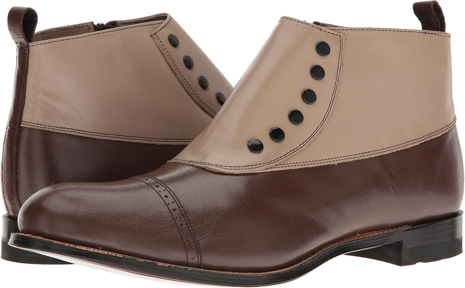  | Stacy Adams Men's Madison Cap-Toe Spat Boot | Boots