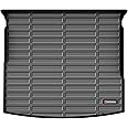 AUTOBULL Cargo Liner Compatible with Volkswagen VW Tiguan 5 Passenger 2018-2024 Cargo Mat, All Weather Protection Trunk Liner Rear Trunk mat ，Black