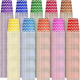 Thenshop 1000 Pieces 5oz Paper Cups, Strip Multicolor Disposable Cups, Cold Beverage Drinking Mini Mouthwash for Parties, Picnic, Travel, Events Barbecues, Coffee, 10 Colors