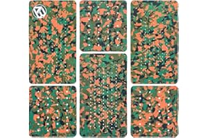 AQUBONA 3pcs/6pcs Stomp Pad Surfboard EVA Traction Pad with 3M Adhesive Professional Tail Pad/Applies All Boards - Surfboard, Shortboard, Longboard, Skimboard, Snowboard/Black