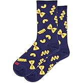 Hot Sox Womens Pasta Crew Socks 1 Pair, Navy, Womens 4-10 Shoe