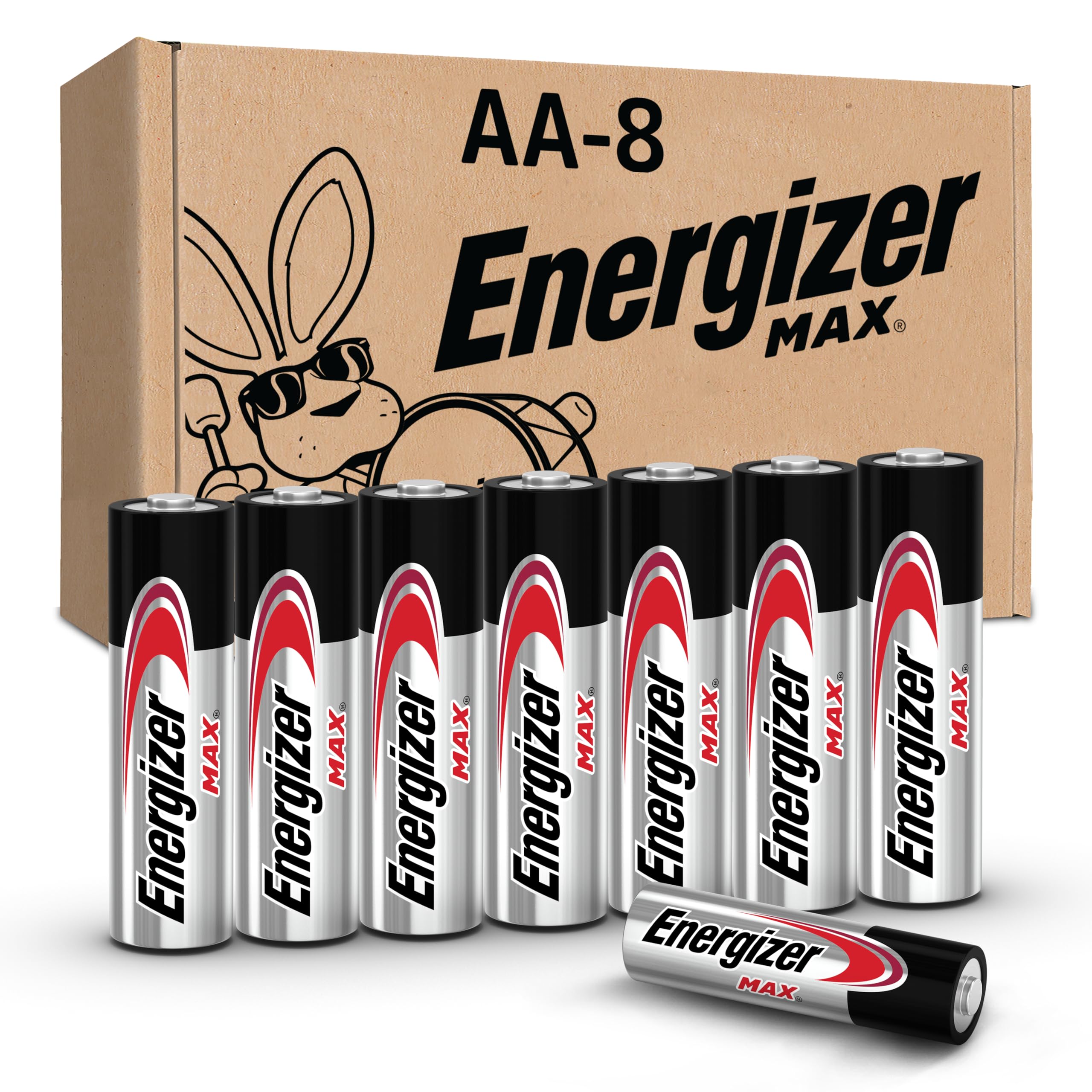 Photo 1 of Energizer MAX AA Batteries (8 Pack), Double A Alkaline Batteries