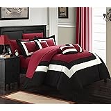 Amazon.com: 820TC Black Damask Turquoise & Purple Duvet