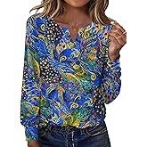 Ivicoer Womens Long Sleeve Shirts V Neck Tops Business Casual Outfits Bcasic Tees Spring Clothes 2026 Trendy Blouses