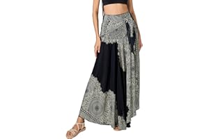 Joob Joob Long Boho Skirts for Women - Bohemian Hippie Maxi Summer Skirt
