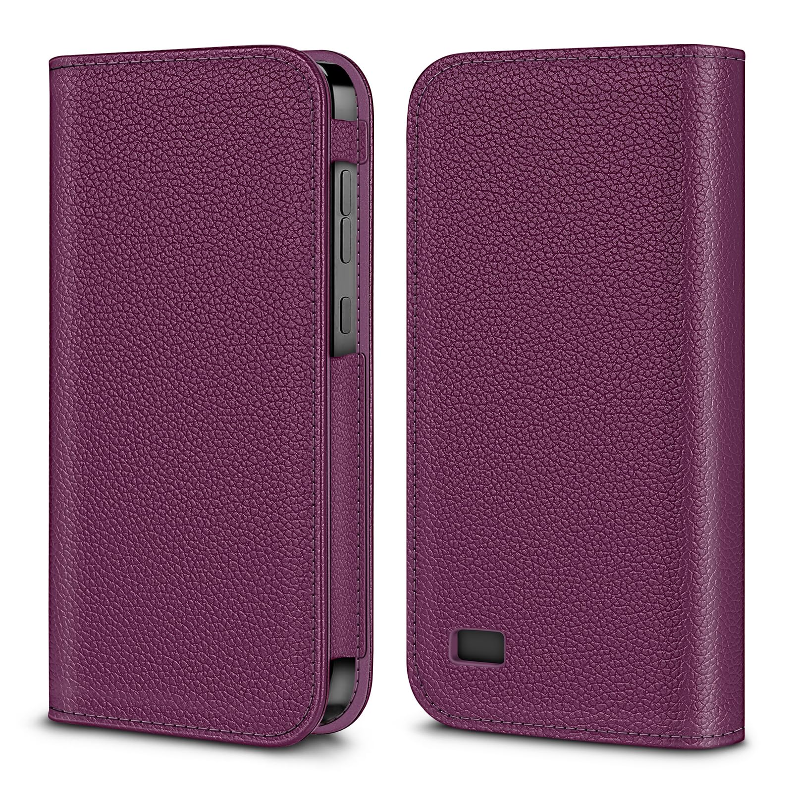 MEDMAX PU Leather Protective Case for Omnipod 5, Lightweight Protective Diabetic Storage Carrying Case for Omnipod 5 Device (Purple)