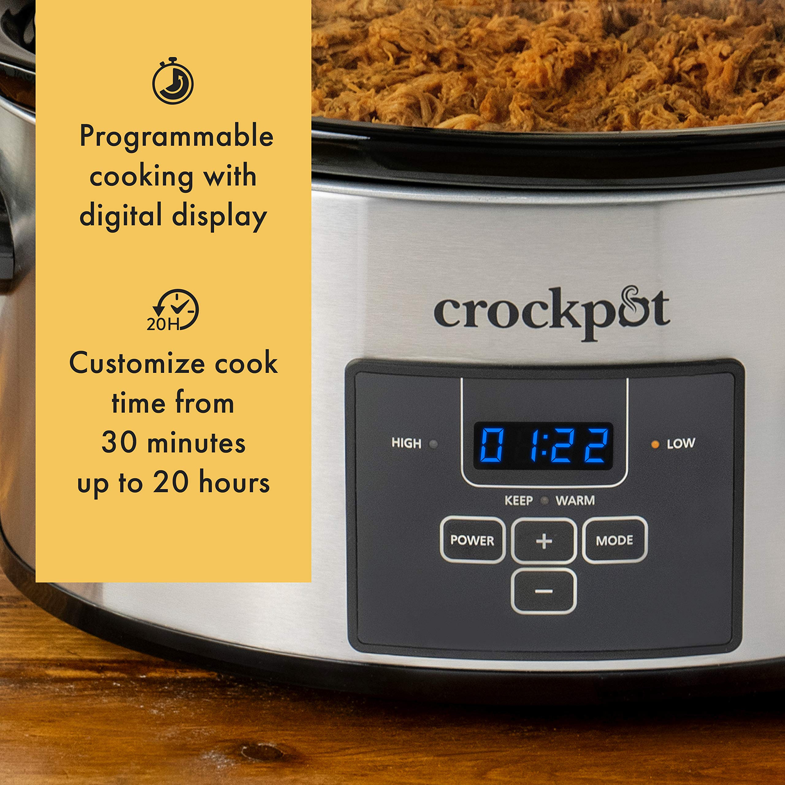 CrockPot ChooseaCrock 6 Quart And Split 2.5 Quart Double Slow Cooker