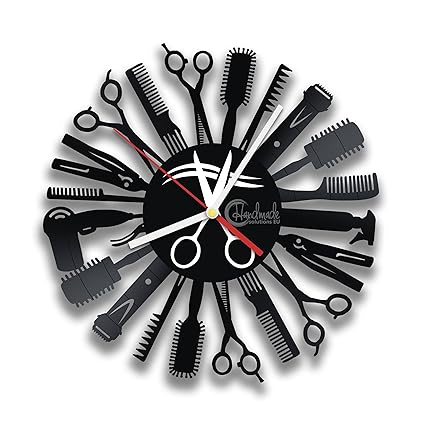 Hairdresser Vinyl Record Wall Clock By Handmade Solutions