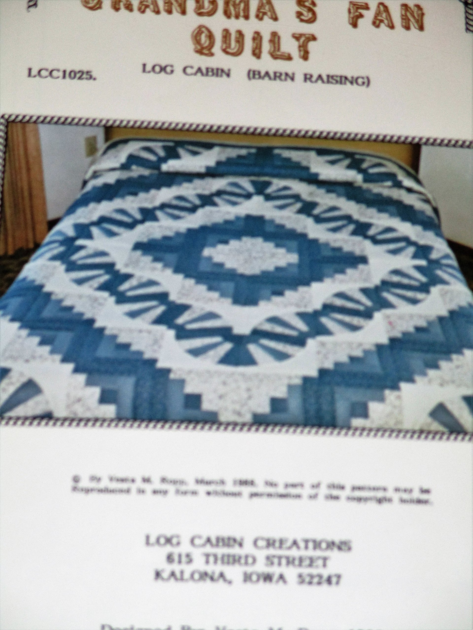 Grandma S Fan Quilt Log Cabin Straight Furrow And Barn