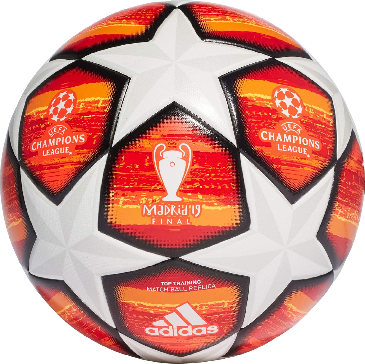 adidas Men's Finale Capitano Top Training Ball, White/Active Red