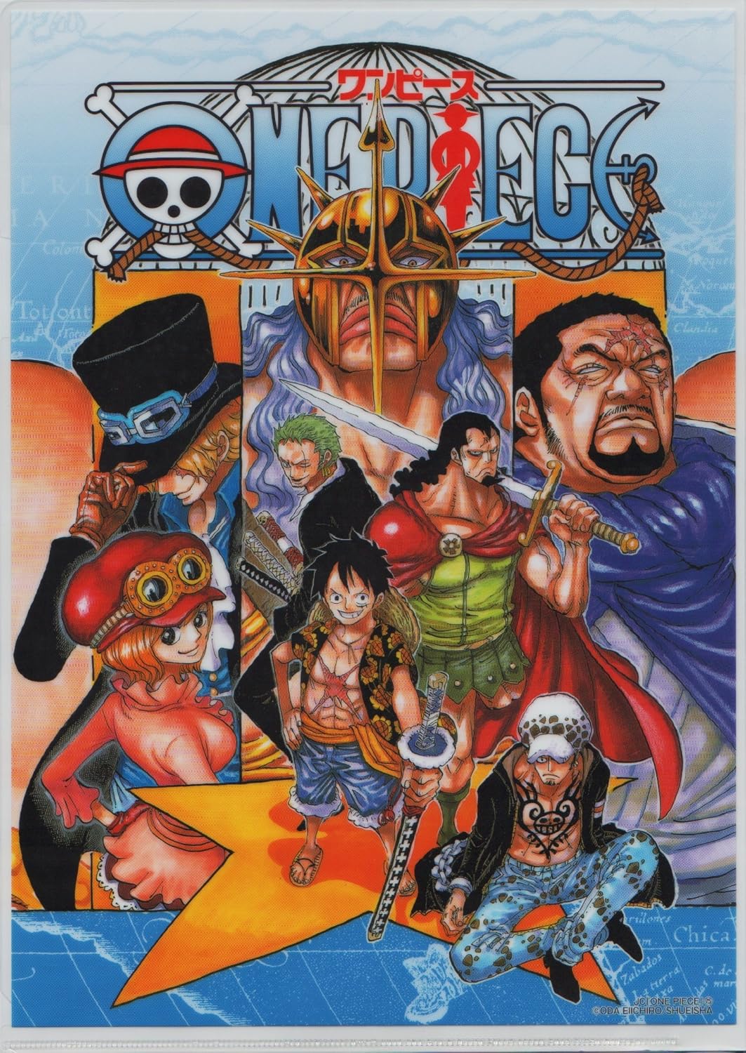グッズ 販路限定商品 Jc One Piece ワンピース 75巻 ジャンプ コミックスカバークリアファイル ヘッダー付パッケージ仕様 モンキー D ルフィ ロロノア ゾロ トラファルガー ロー キュロス サボ コアラ ピーカ 藤虎 Amazon