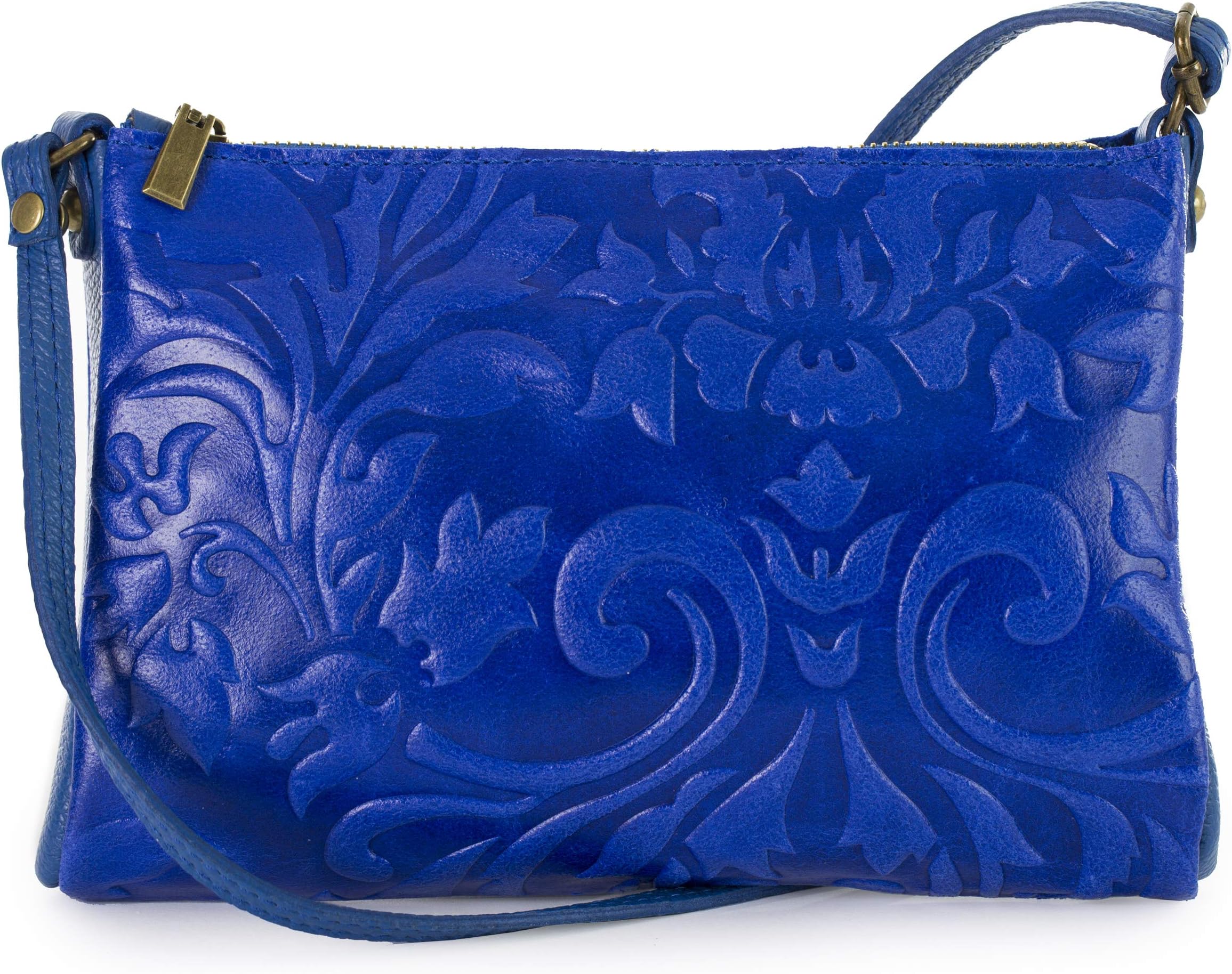 Women’s Bag – Italian Leather Bag – Floral motive - Crossbody Shoulder Bag – Women’s Purse - Leila