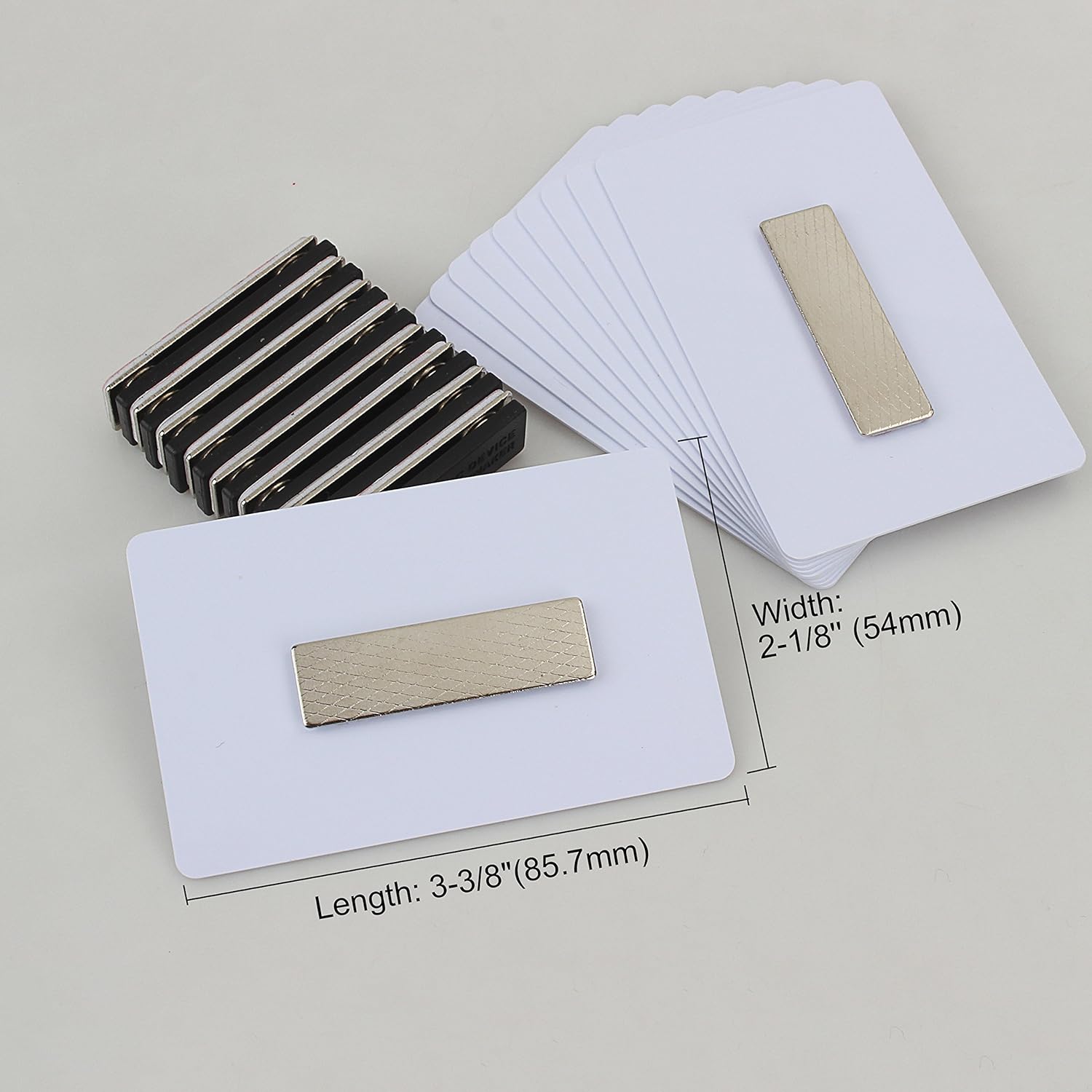 with Name Tag for Jacket Wisdompro® 20 Set White Printable