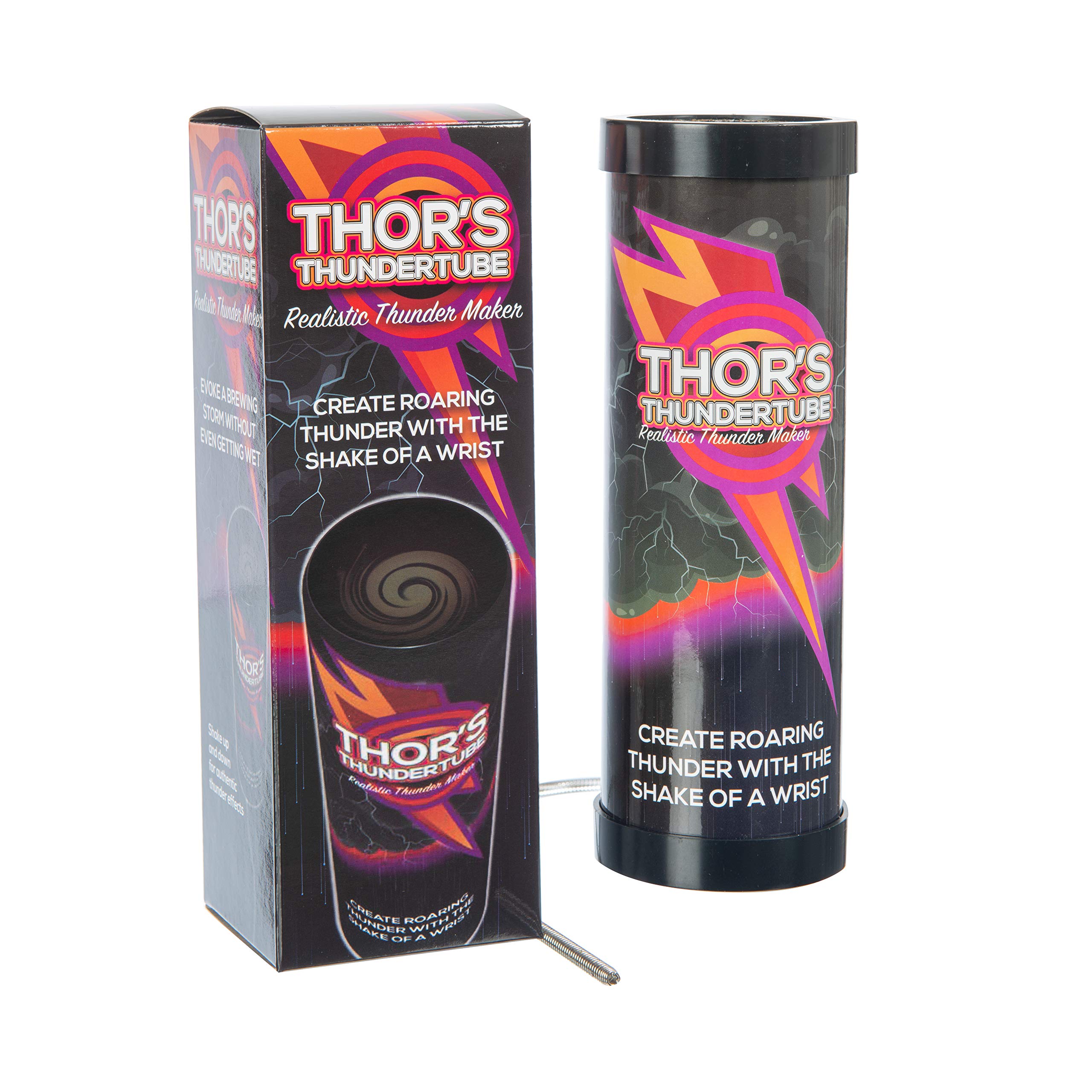 Funtime Gifts Thor’s Thunder Tube creates the sound of rolling thunder