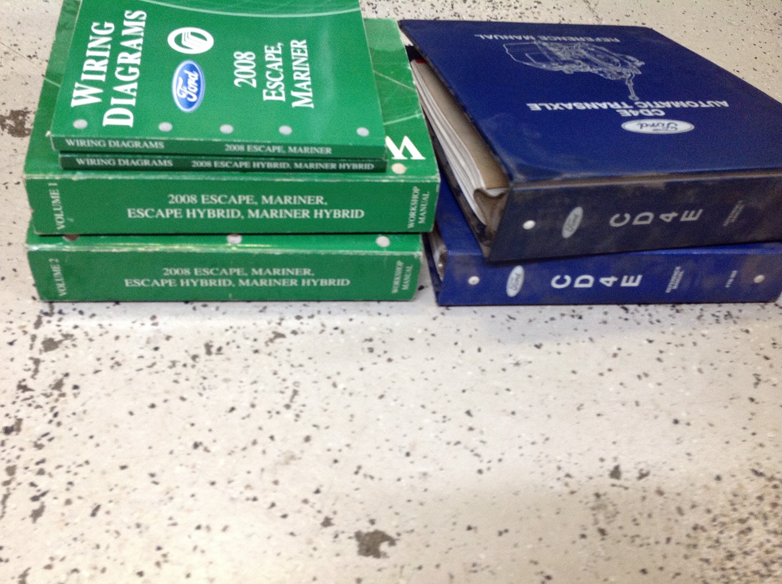 Mercury Mariner Ford Escape 2008 Workshop Manual Service Set OEM Paperback  – 2008