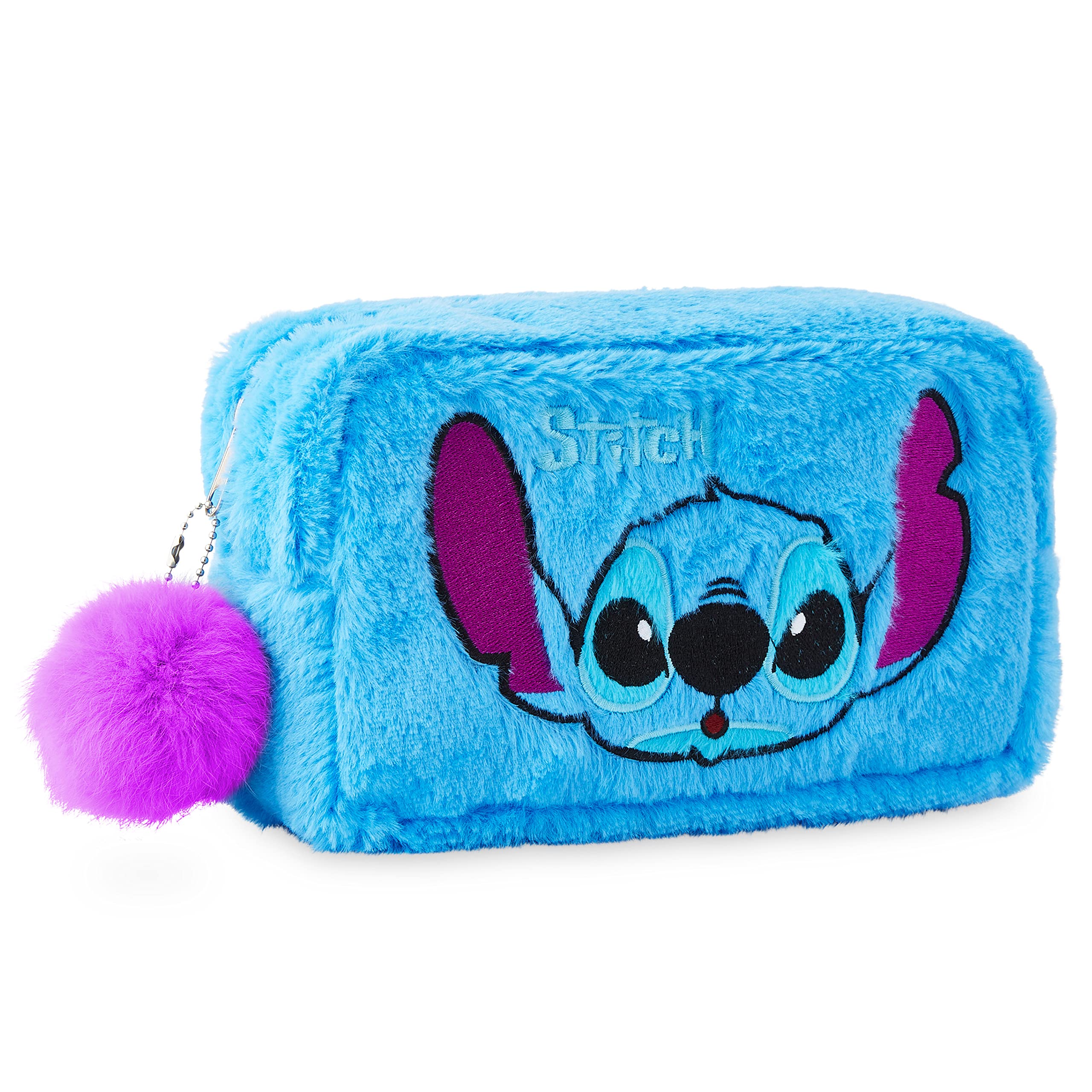 Disney Toiletry Bag for Women and Teens - Cute Travel Accessories, Make Up Bag (Blue Stitch)