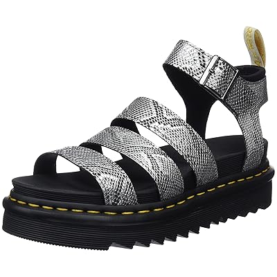 DR MARTENS V Blaire Metallic Snake Black Sandals UK Ubuy
