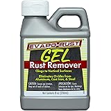 CRC Evapo-Rust Gel Rust Remover, 8 Fl Oz, Rust Remover for Vertical Surfaces, Eliminates Oxides from Aluminum, Cast Iron, and
