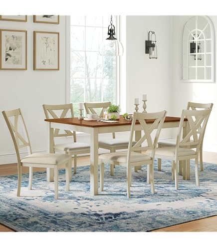Amazon.com - BOWERY HILL Dining Table Set for 6, 60 in Rectangular