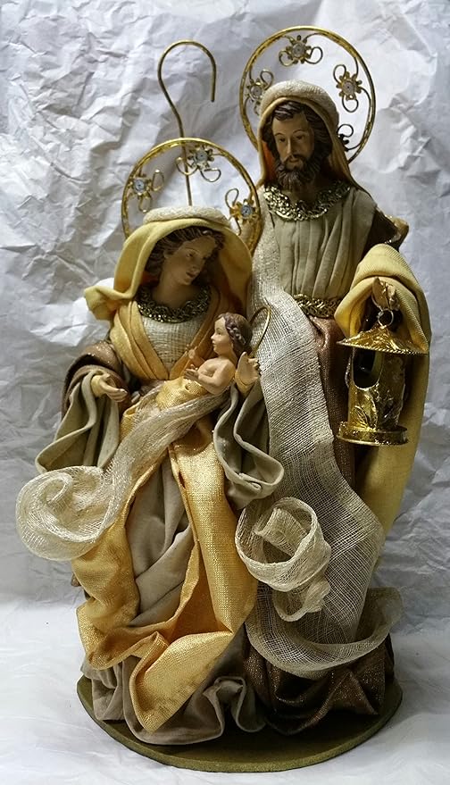 Immagini Nativita Natale.Sacra Famiglia Presepe Nativita Natale Altezza 46 Cm Base 24x18 Cm Sk90 Amazon It Casa E Cucina