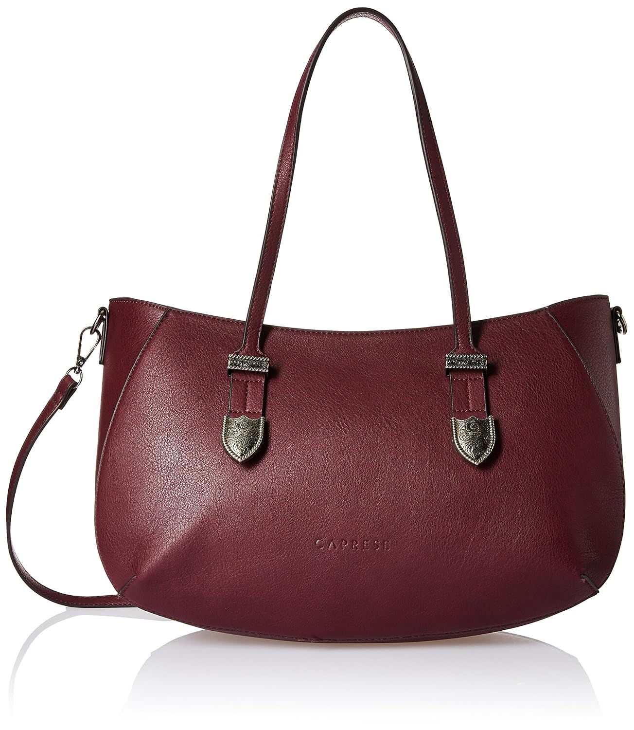 caprese women's satchel (burgundy)