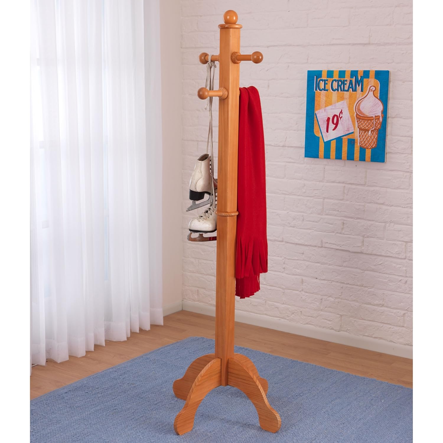 Best Frenchi Home Furnishing Kids Coat Rack, White