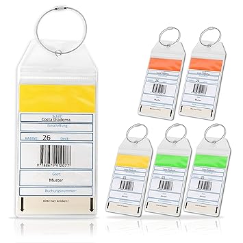 Kreuzfahrt Gepäckanhänger 6 Stück Für Aidamsccostatui Sicher Auf Dem Schiff Mit Kofferanhänger Robust Wasserfest