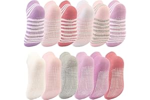 Dicry Toddler Non-Slip Ankle Socks Baby Anti-skid Grips Socks for Infant Kids