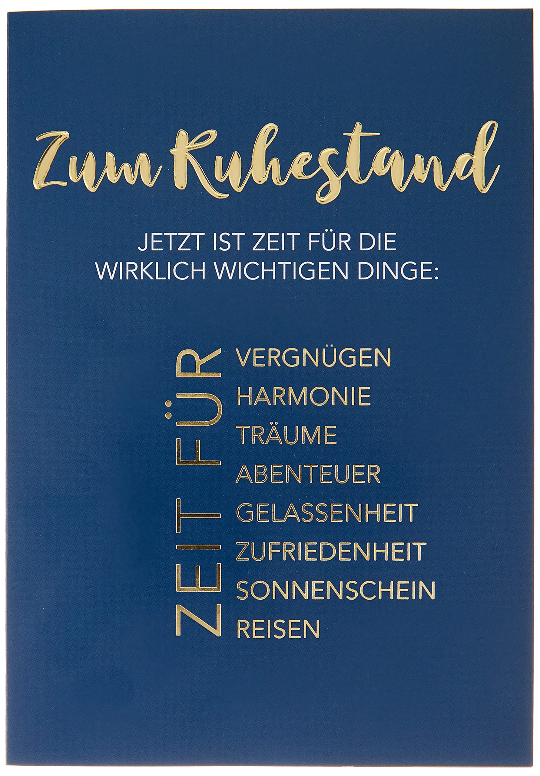 Retirement Lifestyle Card - Time for Things - 11.6 x 16.6 cm — image 1