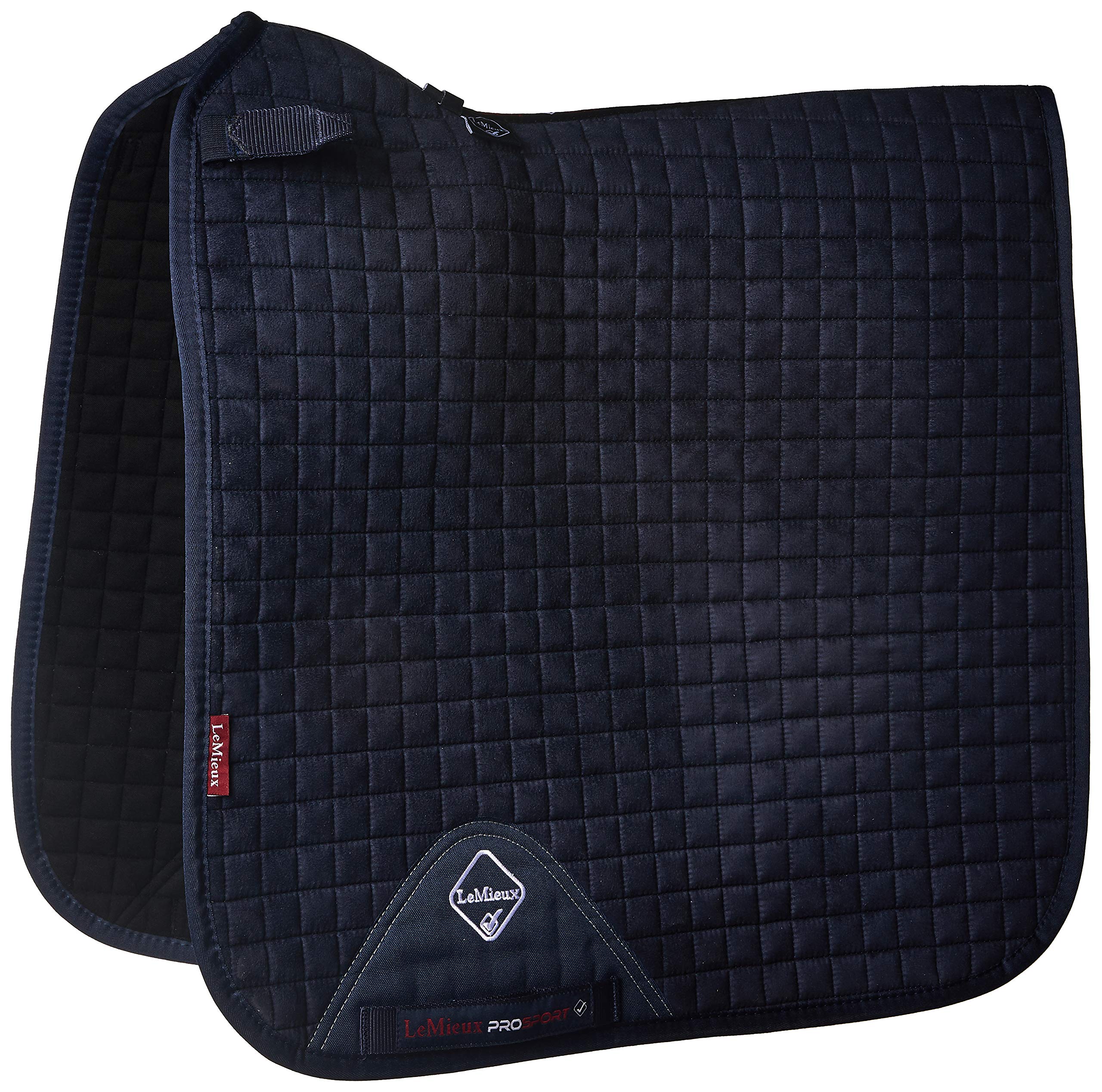 LeMieux Dressage Suede Square Saddle Pad - Saddle Pads for Horses - Equestrian Riding Equipment and Accessories (Navy - Large) — image 1