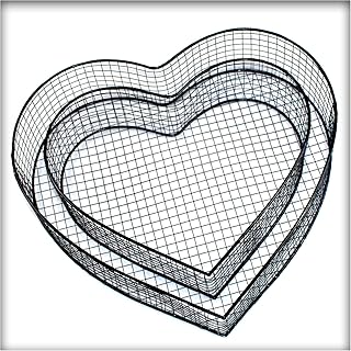 Kieskönig Herz Gitter XL Pflanzschale Grabschmuck Grabgestaltung Friedhof 42x40x10 cm