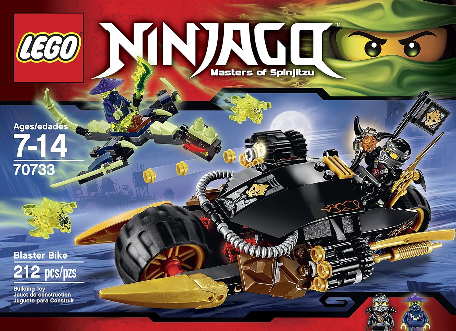 lego ninjago blaster bike
