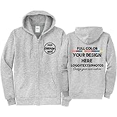 INK STITCH Unisex Pc78zh Custom Printing Front and Back Core Hoodie Zip Up Sweatshirts