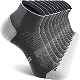 CS CELERSPORT 2/5 Pairs Ankle Compression Socks for Men and Women Running Athletic Socks
