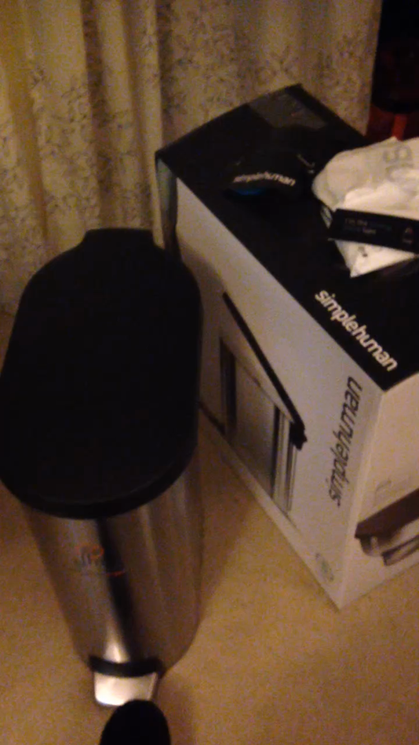 simplehuman 45 litre slim step can plastic lid