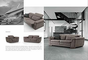Amazon Com Mardini Sofa 3 Seater Beige Suede Kitchen Dining