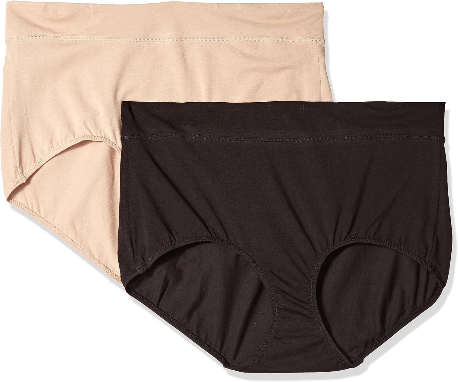 Warner's Women's Blissful Benefits No Muffin Top 2 Pack Brief Panty