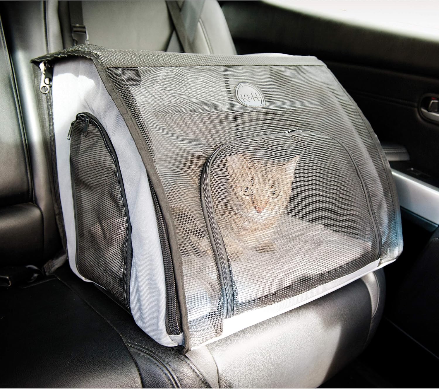 K&H Pet Products Travel Safety Pet Carrier Small Gray 17" x 16" x 15" : Pet Carriers : Pet Supplies