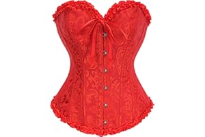 SZIVYSHI Corset Tops for Women, Bustier Shapewear Lingerie, Lace Waist Push Up Bodysuit