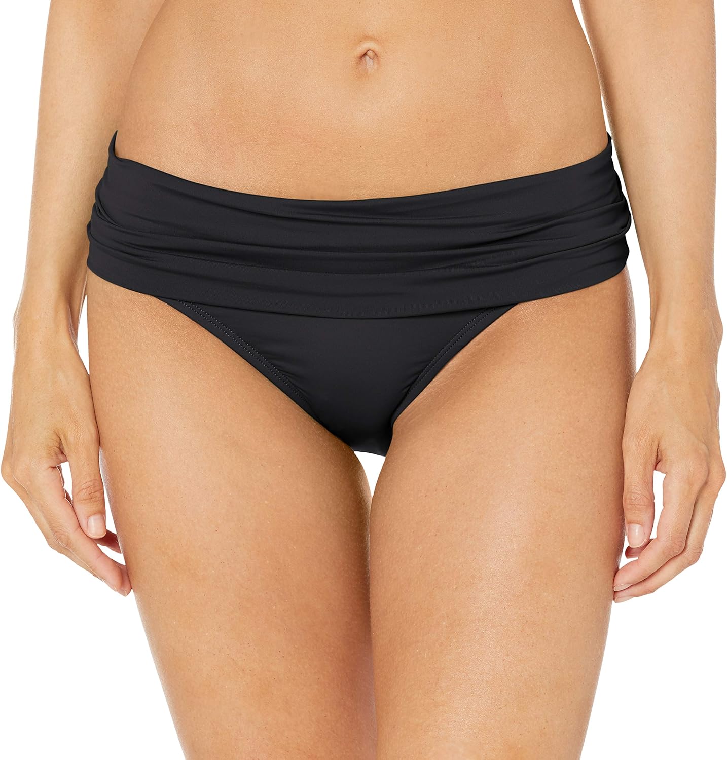 La Blanca Women's Island Goddess Shirred Band Hipster Bikini Swimsuit Bottom: La Blanca: Clothing